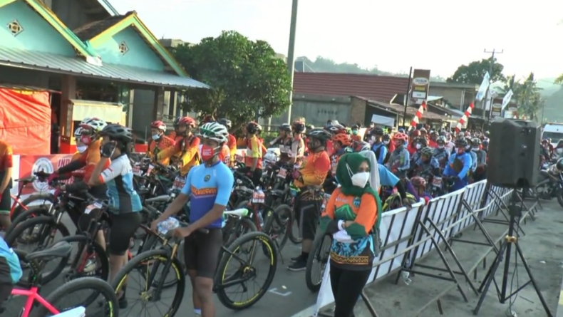 2.400 Pesepeda Ikut Sriwijaya Grand Fondo 2020 di OKU Selatan