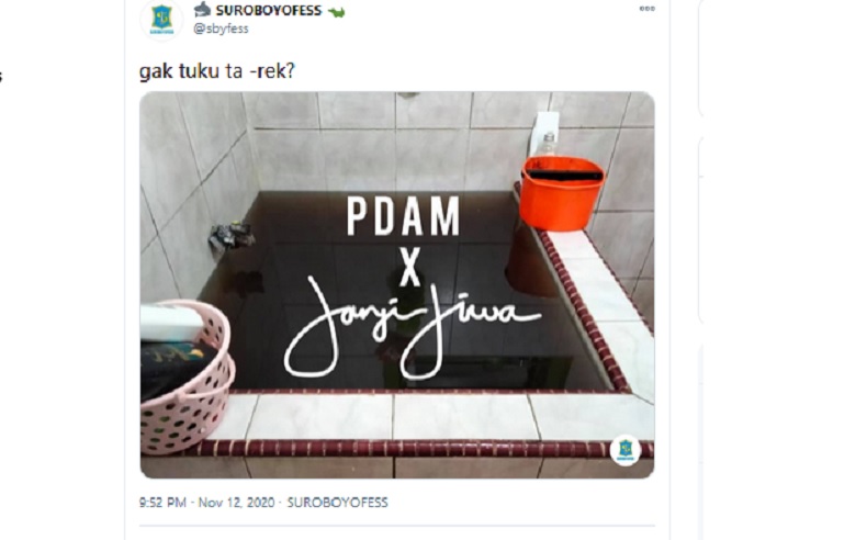 Viral Air Keran Berwarna Hitam Mirip Kopi, Ini Respons PDAM Surabaya