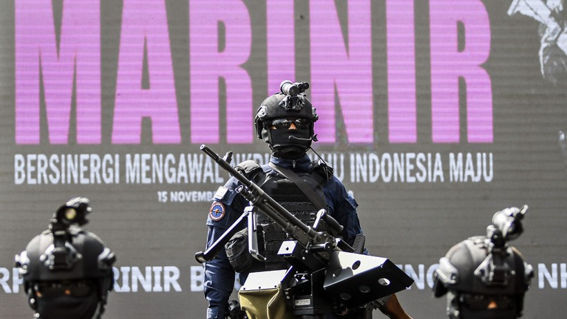 Foto-Foto Upacara HUT ke-75 Korps Marinir TNI AL - Bagian 4