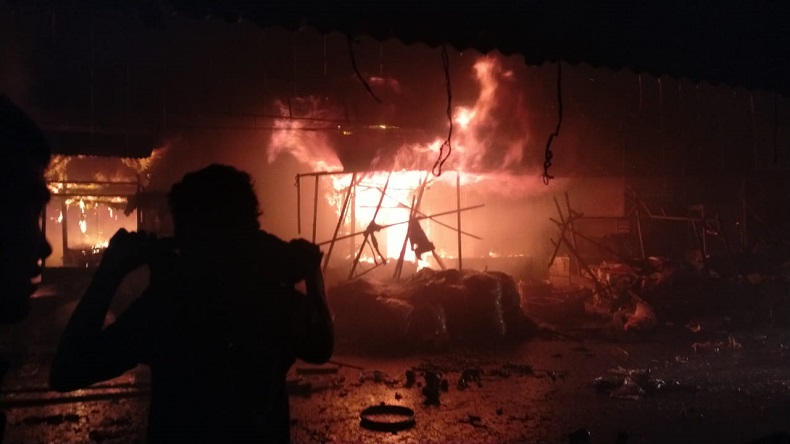 500 Lebih Kios di Pasar Berastagi Habis Terbakar, Diduga akibat Korsleting Listrik