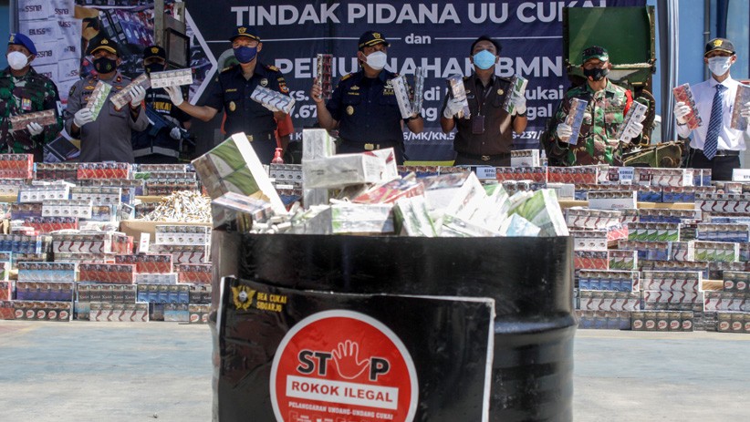 Belasan Ribu Batang Rokok Ilegal Diamankan Bea Cukai Ternate selama 2020