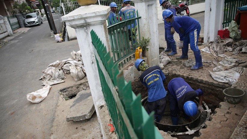 Proses Pembuatan Sumur Resapan Dangkal Sebanyak 120 Titik - Bagian 3