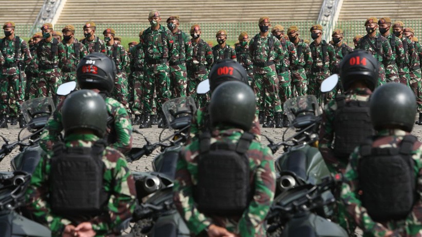 Kodam Jaya Gelar Apel Pasukan Pengamanan Pilkada 2020 dan Penanggulangan Bencana - Bagian 5