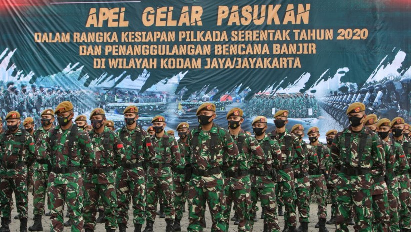 Kodam Jaya Gelar Apel Pasukan Pengamanan Pilkada 2020 dan Penanggulangan Bencana - Bagian 4