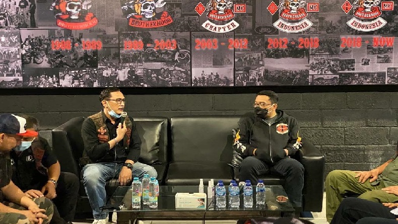 Gubernur Ridwan Kamil Kunjungi Markas Bikers Brotherhood MC, Ada Apa?