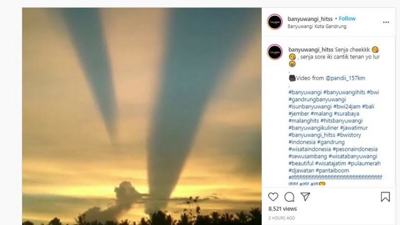 Fenomena viral di Banyuwangi. (Foto: Istimewa).