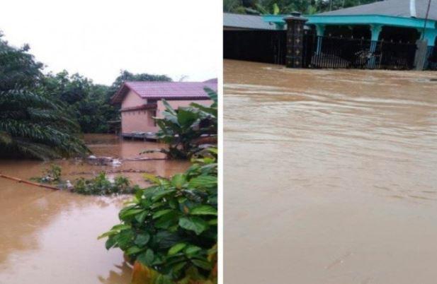 Diguyur Hujan Deras, Banjir Rendam 1.078 Rumah di Langkat