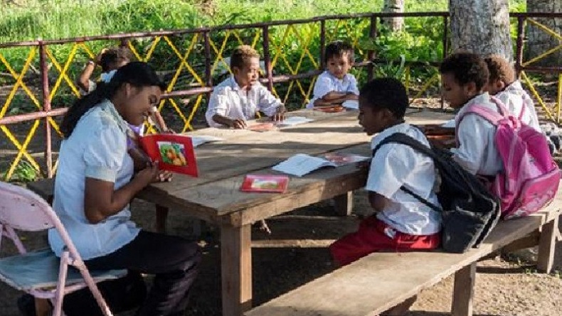 Sekolah di Nabire Gelar Belajar Tatap Muka, Siswa Dijadwal Masuk Bergantian