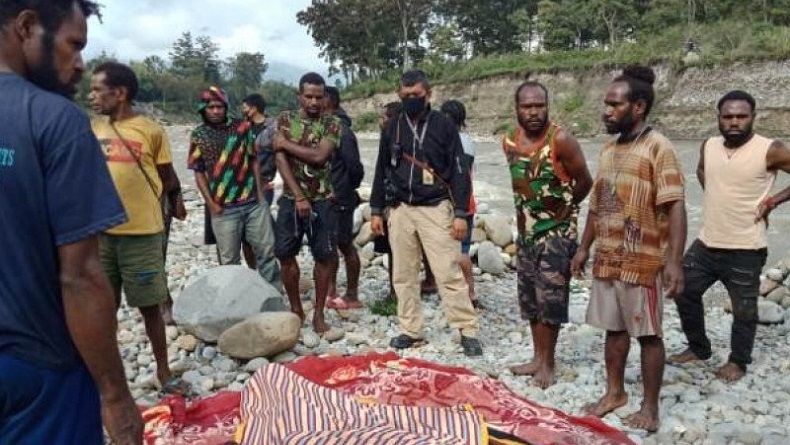 Penemuan Mayat Tanpa Identitas di Bebatuan Kali Wouma Wamena Gegerkan Warga