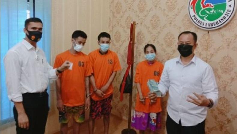 Jadi Bandar Narkoba Kelas Teri, Sekeluarga di Labuhanbatu Ditangkap