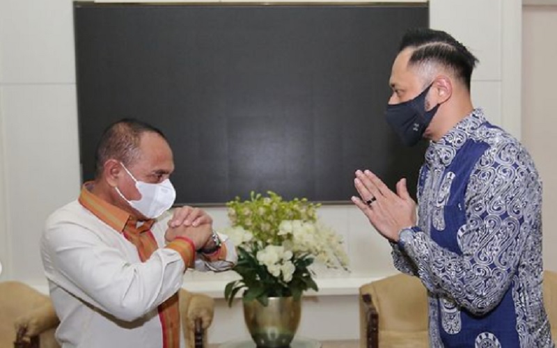 Sowan ke Edy Rahmayadi, AHY: Murni Silaturahmi antara Junior dan Senior