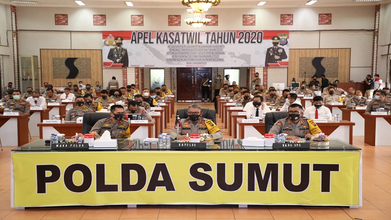 Jelang Pilkada Serentak, Kapolda Sumut Apel Virtual Bersama Kapolri