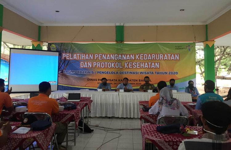 Dinpar Bantul Latih Pokdarwis Penanganan Kedaruratan dan Pelaksanaan Prokes Covid-19