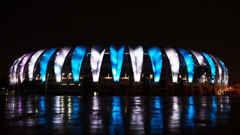 Hormati Diego Maradona, Stadion di Brasil Diterangi Warna Bendera Argentina - Bagian 1