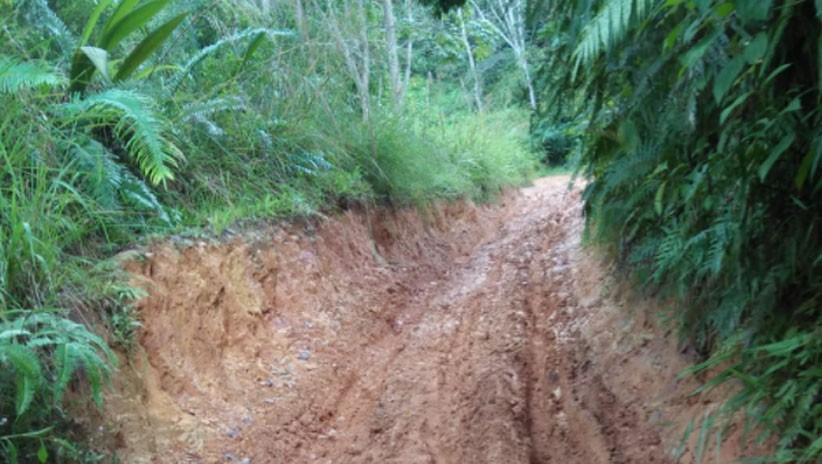 Penampakan Jalan Desa Simartokis Sumut Rusak Parah, Puluhan Tahun Tak Ada Perbaikan - Bagian 1