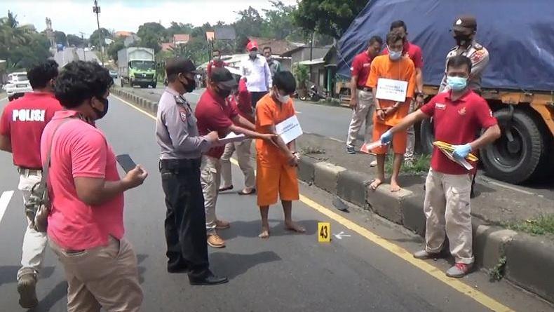 Terungkap dalam Reka Ulang, Suami di Batang Bunuh Mantan Istri Modus Kecelakaan