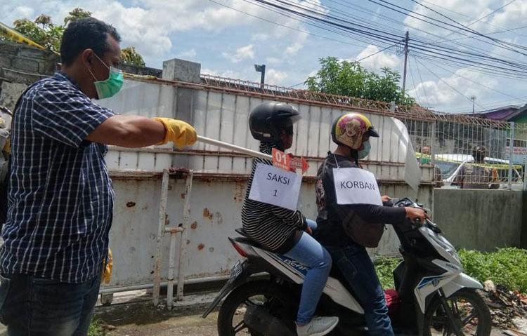  Rekonstruksi Penganiayaan di Sleman, 2 Tersangka Aniaya di Depan Istri Korban