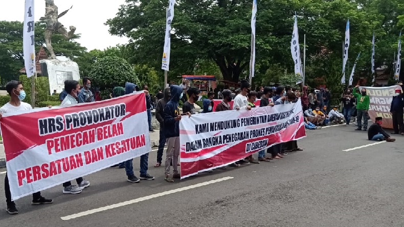 Aliansi Masyarakat Peduli NKRI Tolak Safari Habib Rizieq di Cirebon