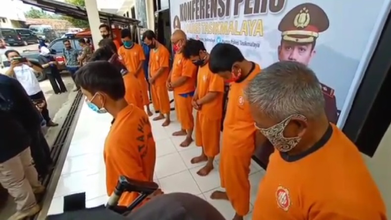 Polres Tasikmalaya Tetapkan 9 Tersangka Pencabulan Siswi SMP, Pelaku Dijebloskan ke Penjara