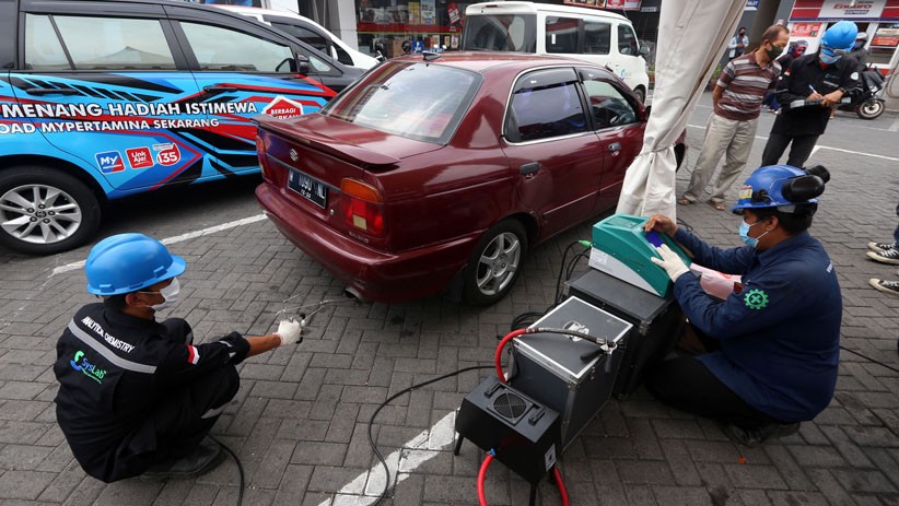 Pertamina Uji Emisi Gas Buang Kendaraan yang Gunakan BBM Berkualitas - Bagian 1