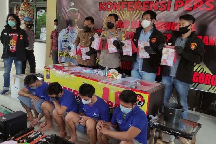 Edarkan Uang Palsu Rp1 Miliar, Empat Orang Diringkus Polisi