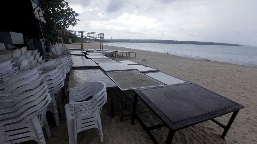 Suasana Sepi Pantai Jimbaran Bali akibat Pandemi - Bagian 3