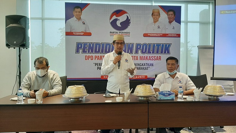 DPD Perindo Makassar Berikan Pendidikan Politik kepada Para Kader