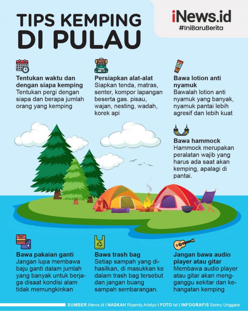 Kemping di Pulau, Jangan Lupakan Hal Penting Ini