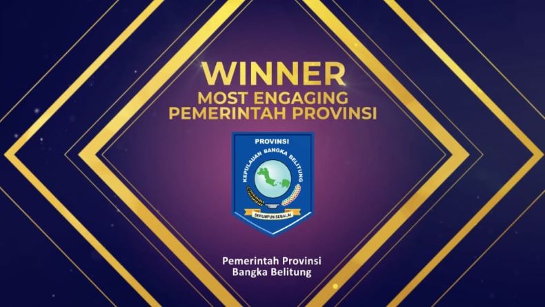 Babel Raih Most Engaging Pemerintah Provinsi di Government Social Media Awards 2020