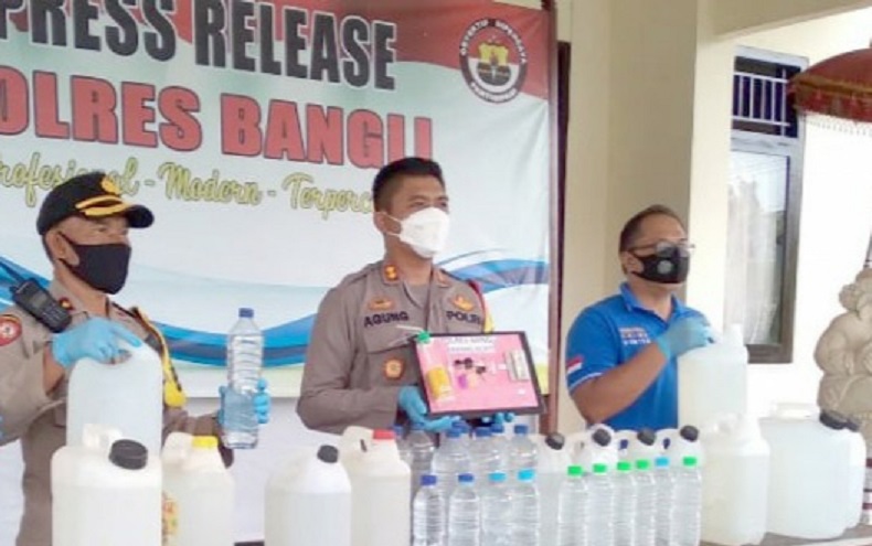 Operasi Cipta Kondisi, Polisi Sita 359 Liter Arak Bali Jelang Pilkada