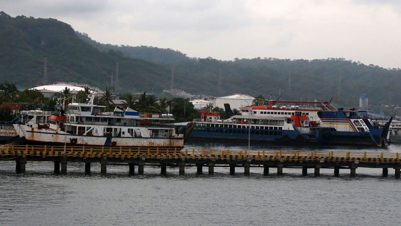 Suasana Sepi Pelabuhan Ketapang karena Pandemi Covid-19
