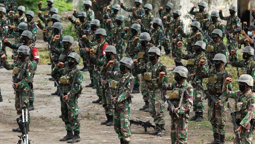Prajurit Marinir TNI AL Tutup Latihan Pertempuran MUPE - Bagian 3