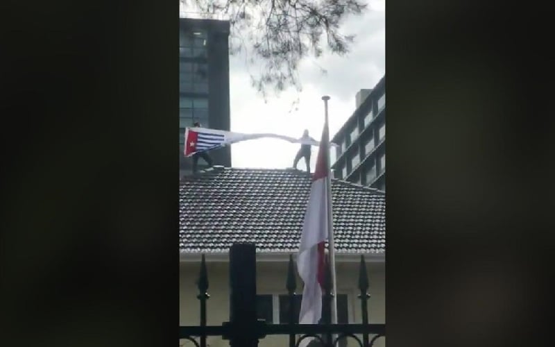 Video Viral Pengibaran Bendera Bintang Kejora Di Kjri Melbourne Ini Respons Istana