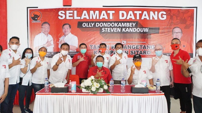 Target Menang Mutlak, Olly Minta PDI Perjuangan Sitaro Terus Perkuat Konsolidasi