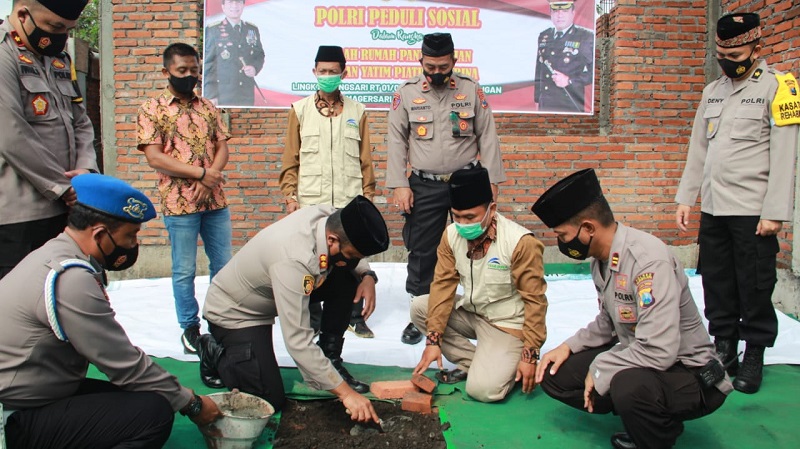 Bangun Kedekatan, Polres Mojokerto Kota Renovasi Panti Asuhan 