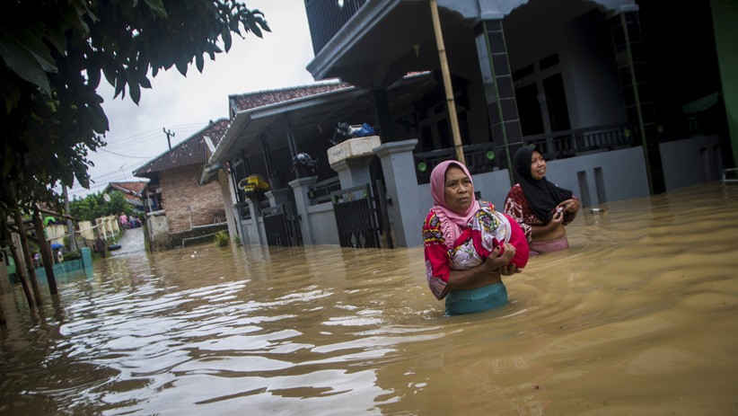 Banjir Di Lebak Semakin Parah, Ketinggian Air Capai 5 Meter