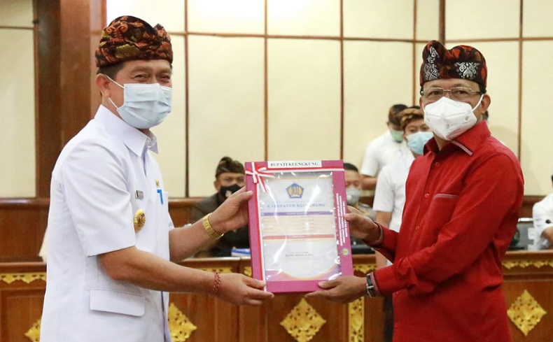Penyerahan DIPA 2021, Pemkab Klungkung Dapat Alokasi Rp792 Miliar