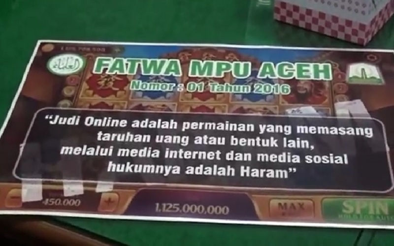 Majelis Permusyawaratan Ulama Aceh Keluarkan Stiker Haram Judi Online