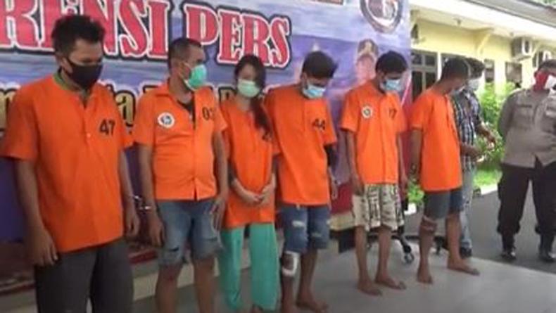 Polres Sergai Tangkap 6 Tersangka Pengedar Narkoba, Salah Satunya Perempuan Muda