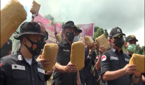 Mabes Polri Gagalkan Peredaran 284 Kg Ganja di Madina, 3 Bandar Besar Ditangkap