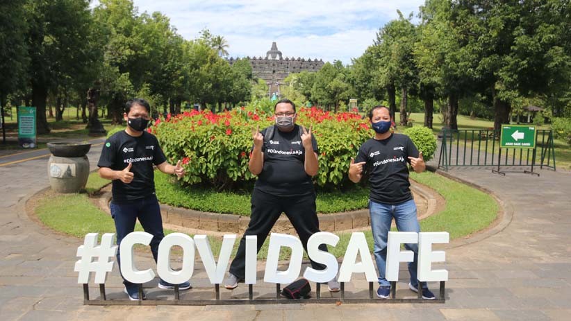 Kemenparekraf dan Mister Aladin Ajak Peserta FunTrip Protocol CHSE ke Candi Borobudur - Bagian 3