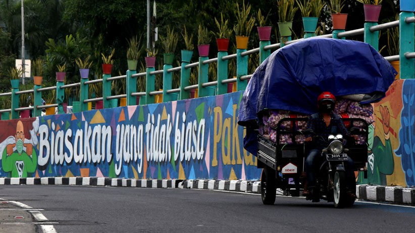 Mural Protokol Kesehatan Bertebaran di Surabaya