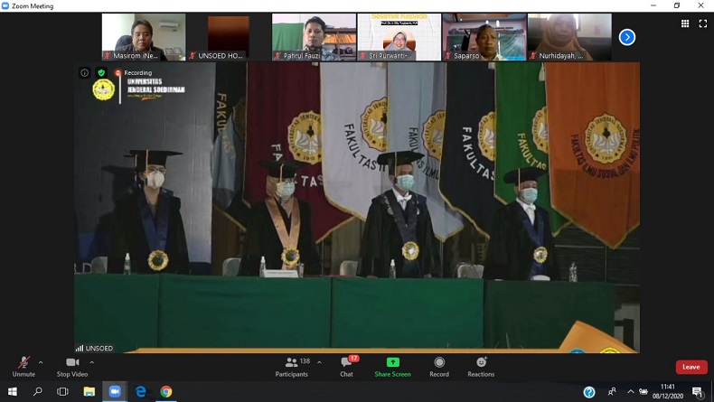 Unsoed Kukuhkan 4 Guru Besar Baru