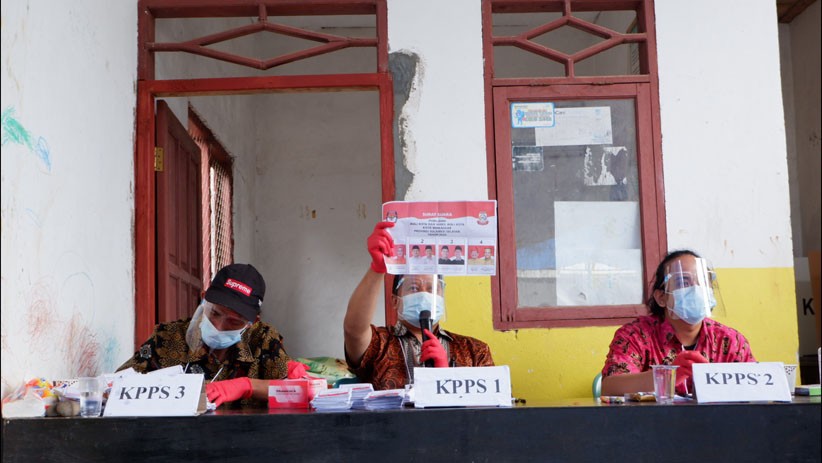 Suasana Pemungutan Suara Pilkada Kota Makassar