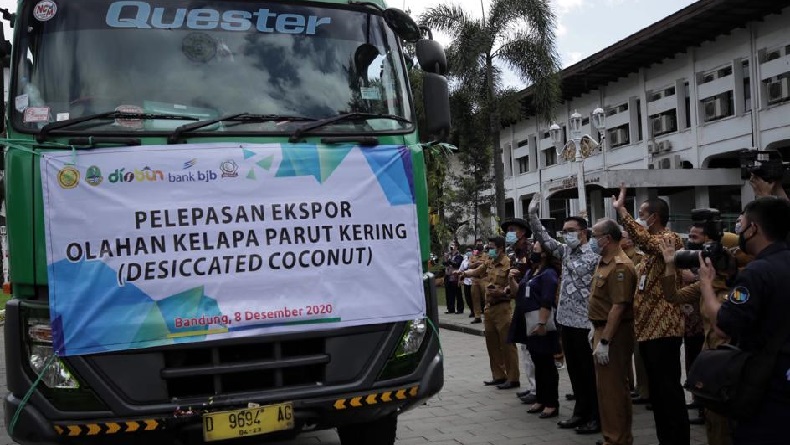 Jabar Ekspor 20 Ton Kelapa Parut Kering, Ridwan Kamil: Inspirasi bagi Milenial