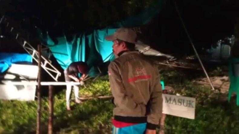 Dihantam Angin Kencang, Puluhan TPS di Bangka Selatan Rusak