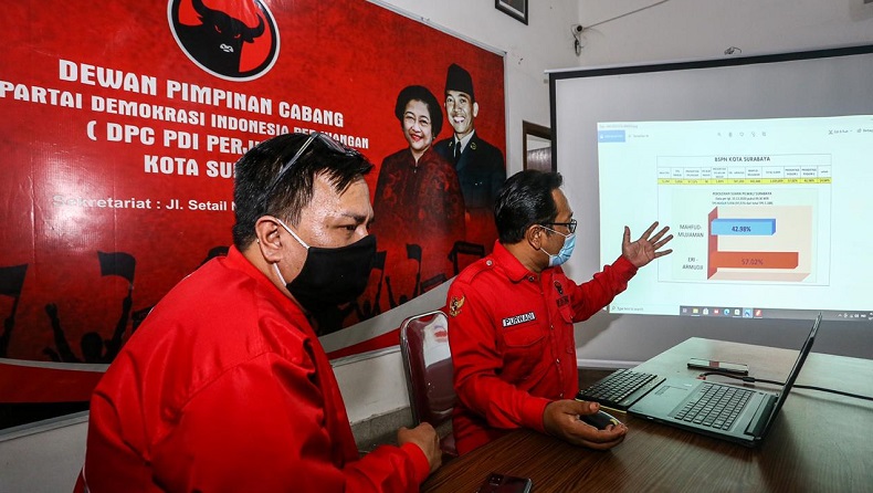 Real Count PDIP: Eri-Armudji Unggul 14,04 Persen dari Machfud-Mujiaman