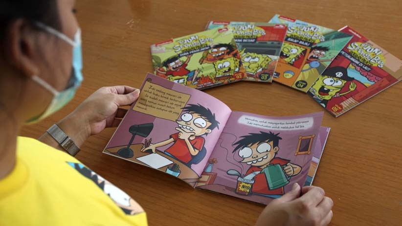 Petualangan Seru Spongebob dan Si Juki dalam Sebuah Buku Cerita - Bagian 4