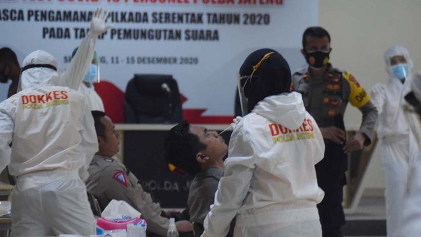 16.000 Personel Polda Jateng Jalani Swab Test usai Amankan Pilkada 2020