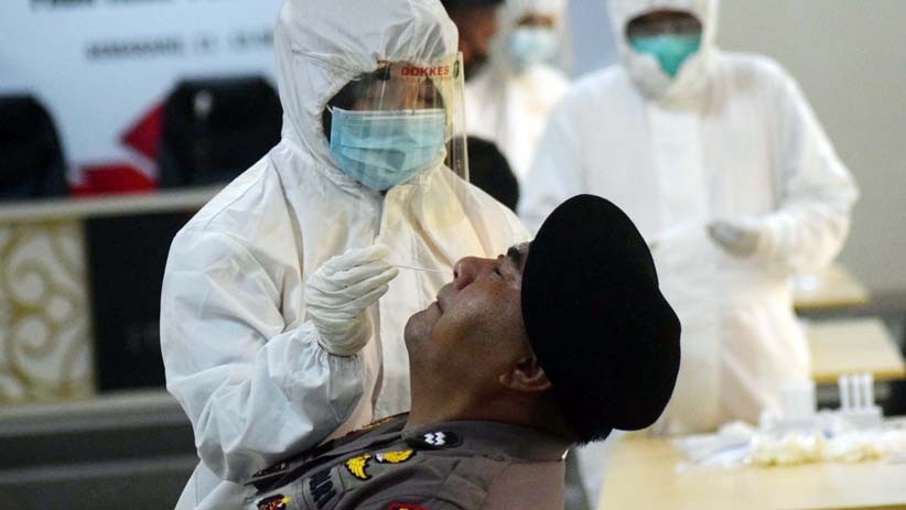 16.000 Personel Polda Jateng Jalani Swab Test usai Amankan Pilkada 2020